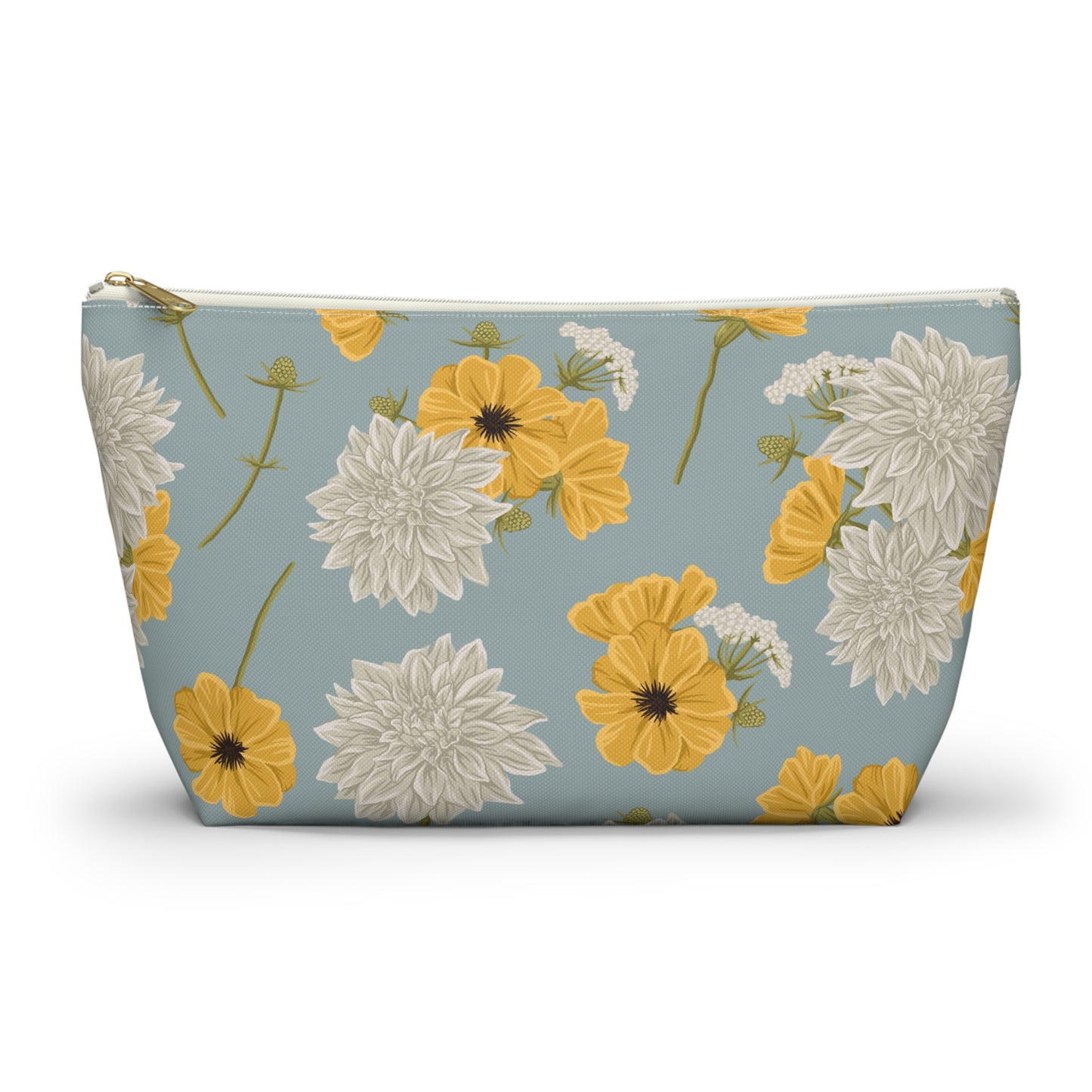 Accessory Pouch - Buds and Blossoms - Cornflower