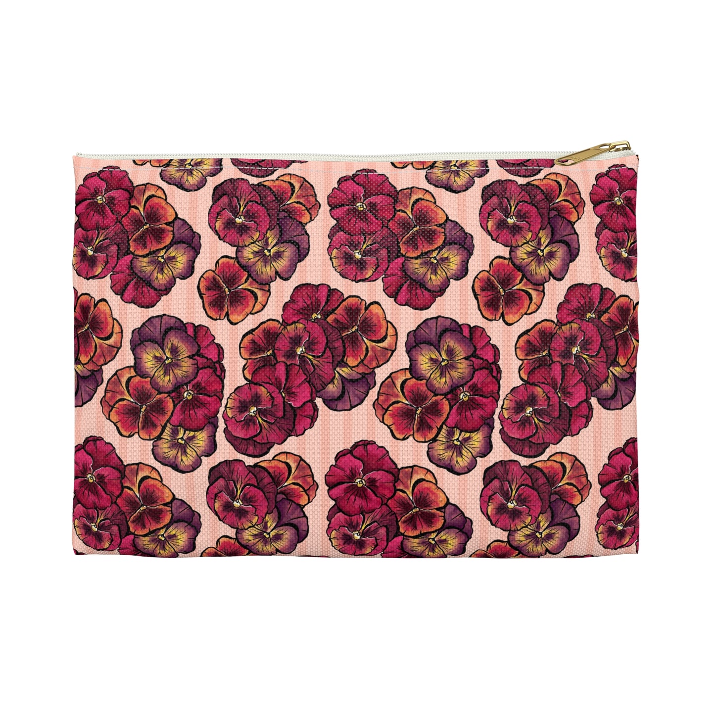 Accessory Pouch - Playful Pansies