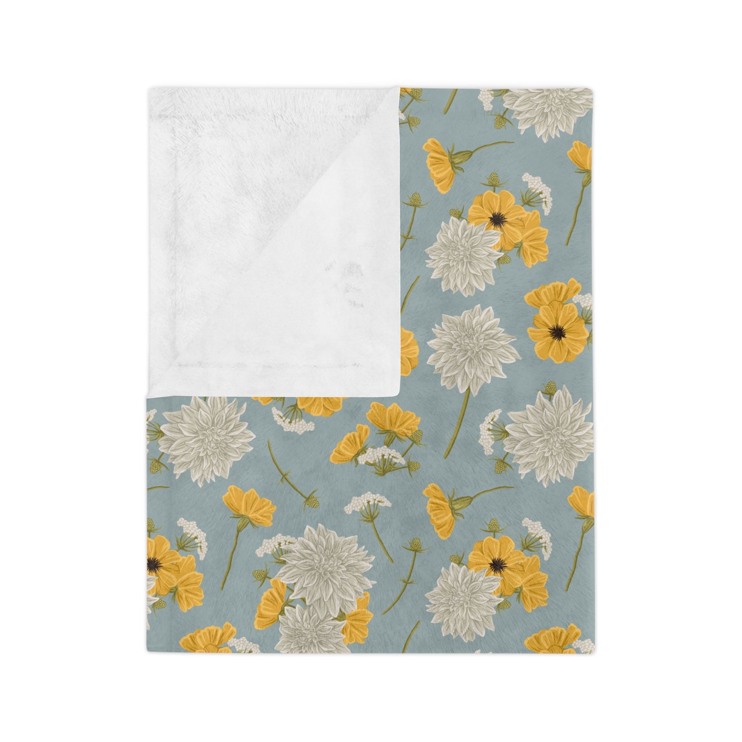 Blanket - Cottage Buds and Blooms - Cornflower