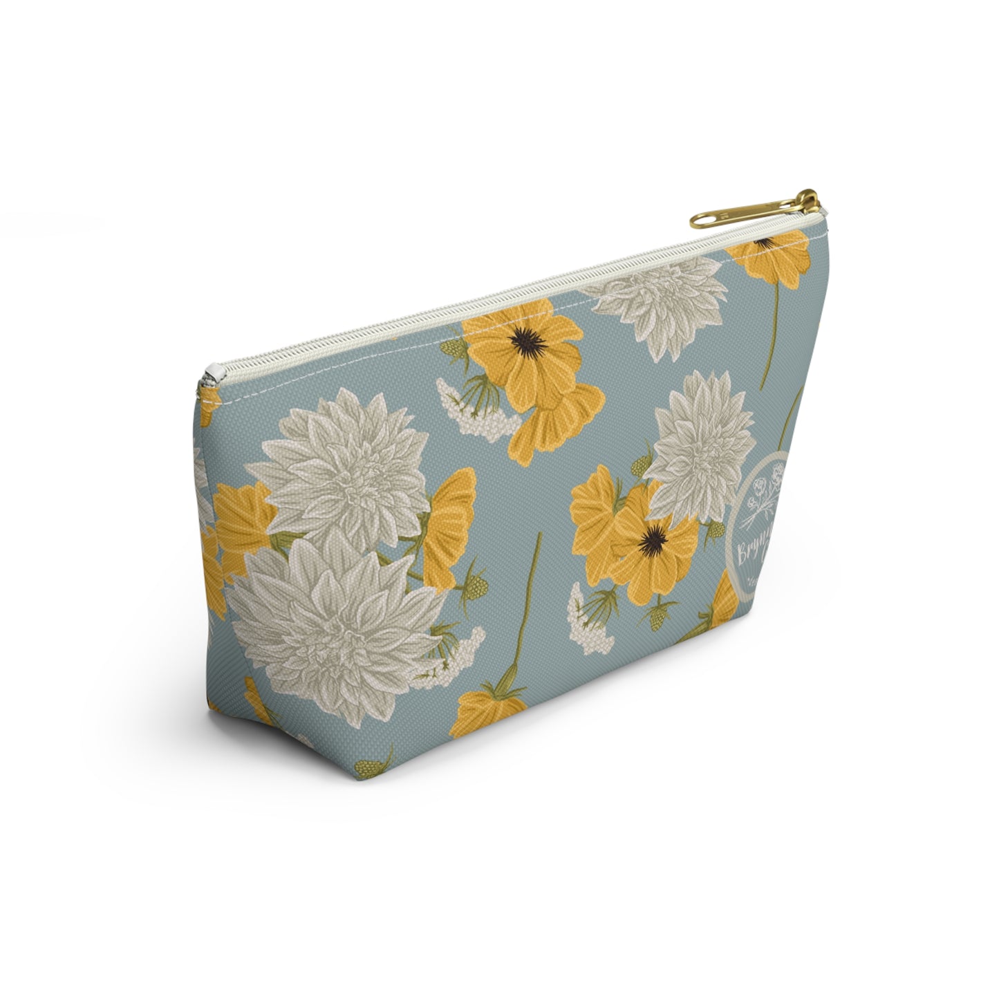 Accessory Pouch - Buds and Blossoms - Cornflower