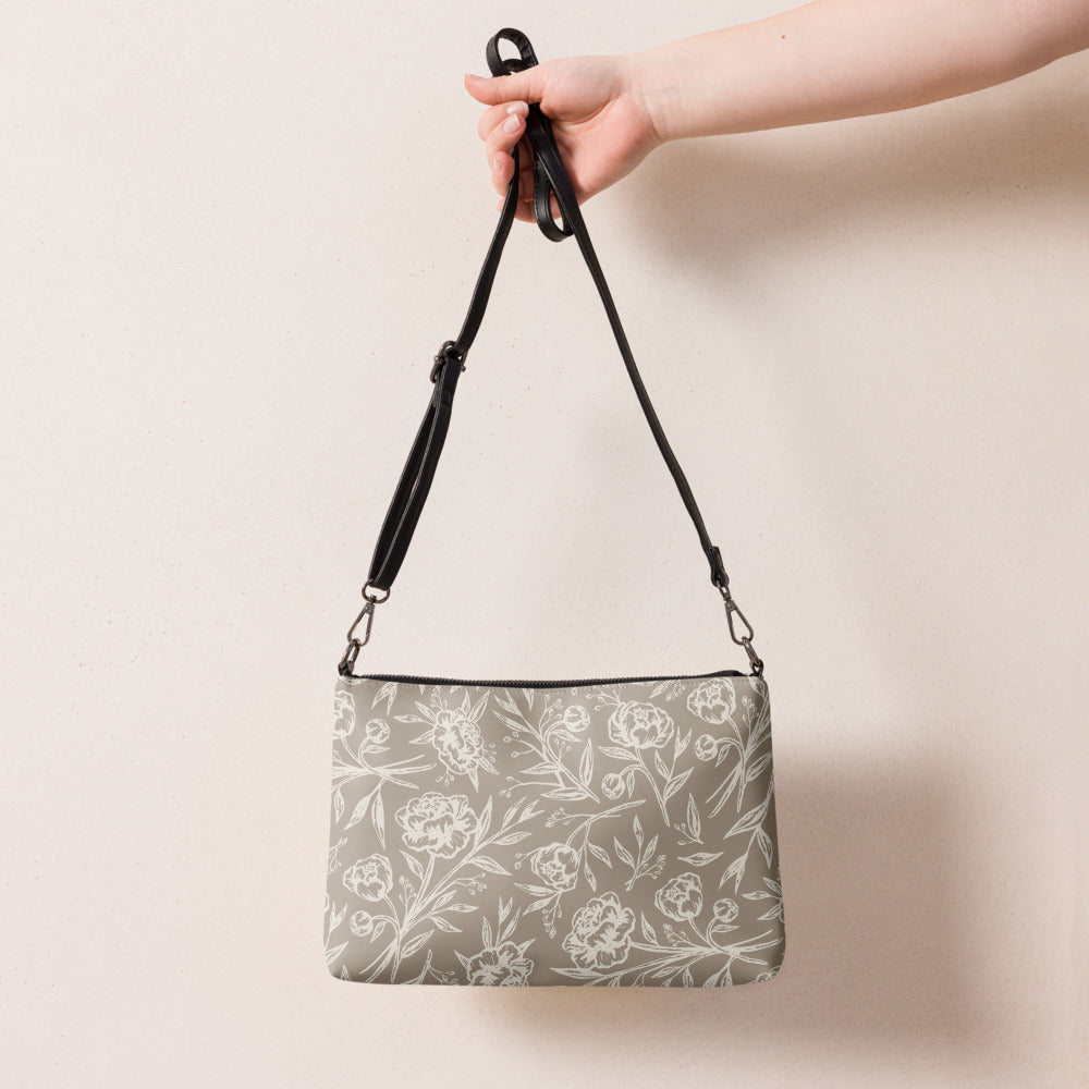 Crossbody Bag - Peony Bliss - Taupe