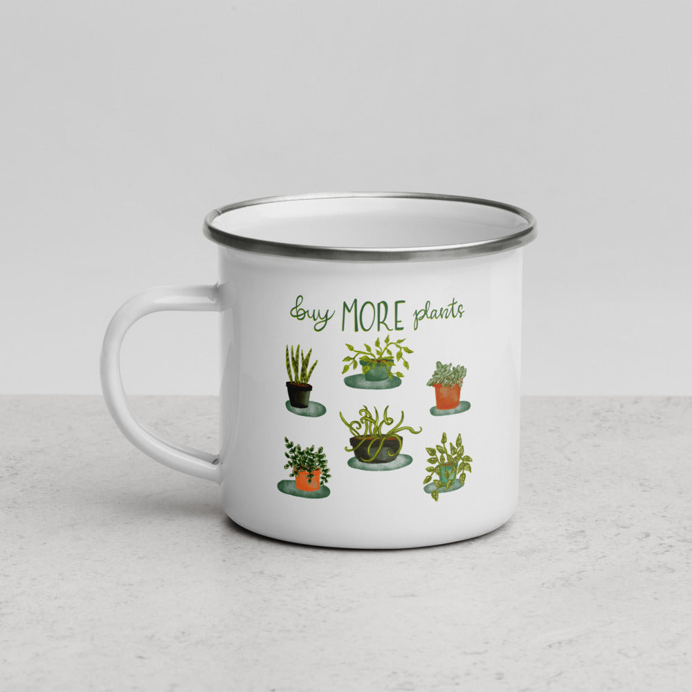 Mug - Enamel - Buy More Plants